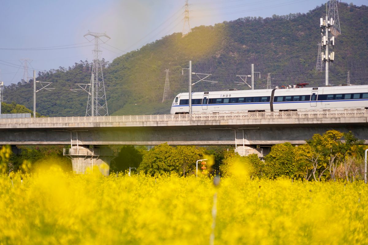 China High-Speed Rail Bullet Train